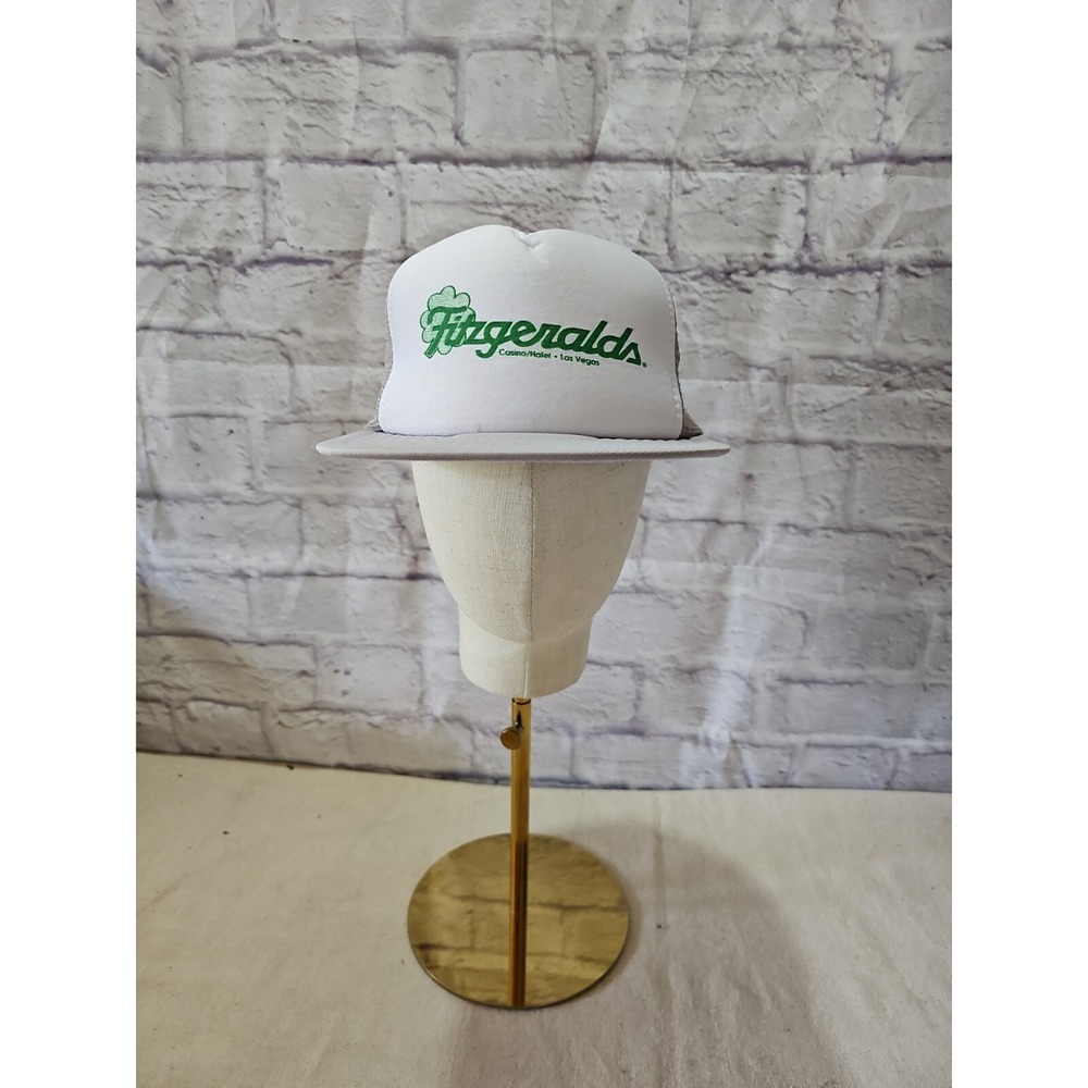 Fitzgeralds Vintage‎ Reno Nevada Casino Gray and White Snapback Trucker Hat